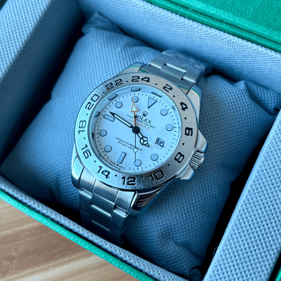 Rlx Explorer II | Oyster Chain | Stainless Steel | White Dial - Image 2