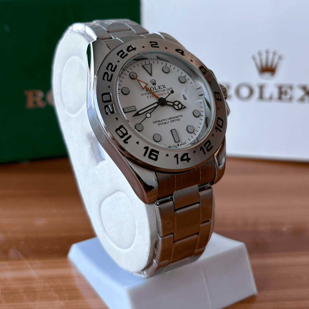 Rlx Explorer II | Oyster Chain | Stainless Steel | White Dial - Image 3