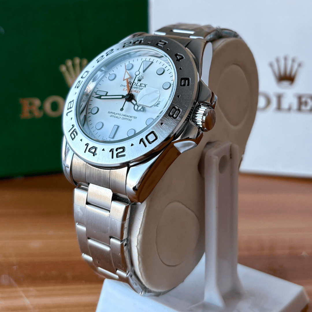 Rlx Explorer II | Oyster Chain | Stainless Steel | White Dial - Image 4