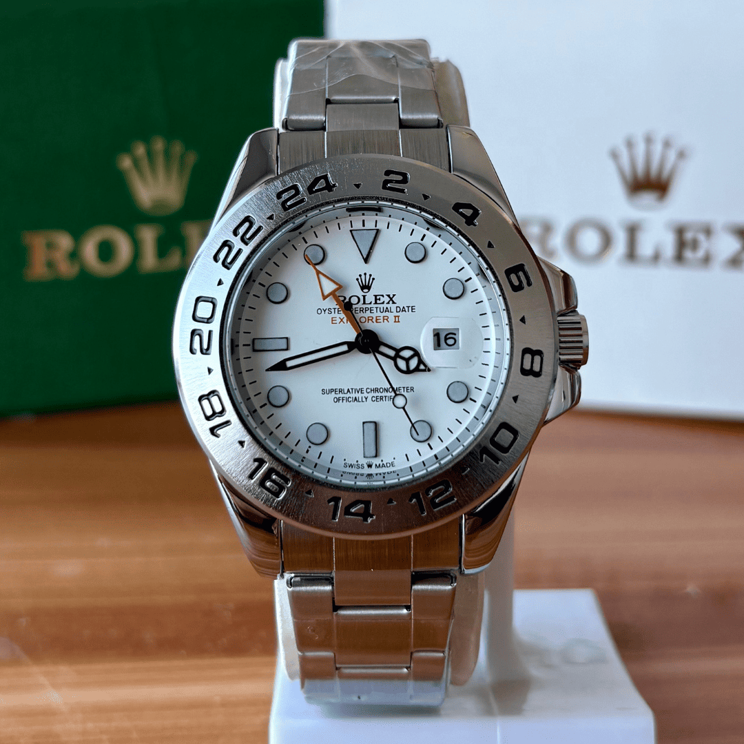 Rlx Explorer II | Oyster Chain | Stainless Steel | White Dial - Image 5