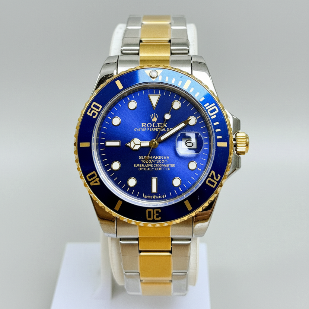 Rlx Submariner - 40mm - Stainless Steel - Smurf Two Tone