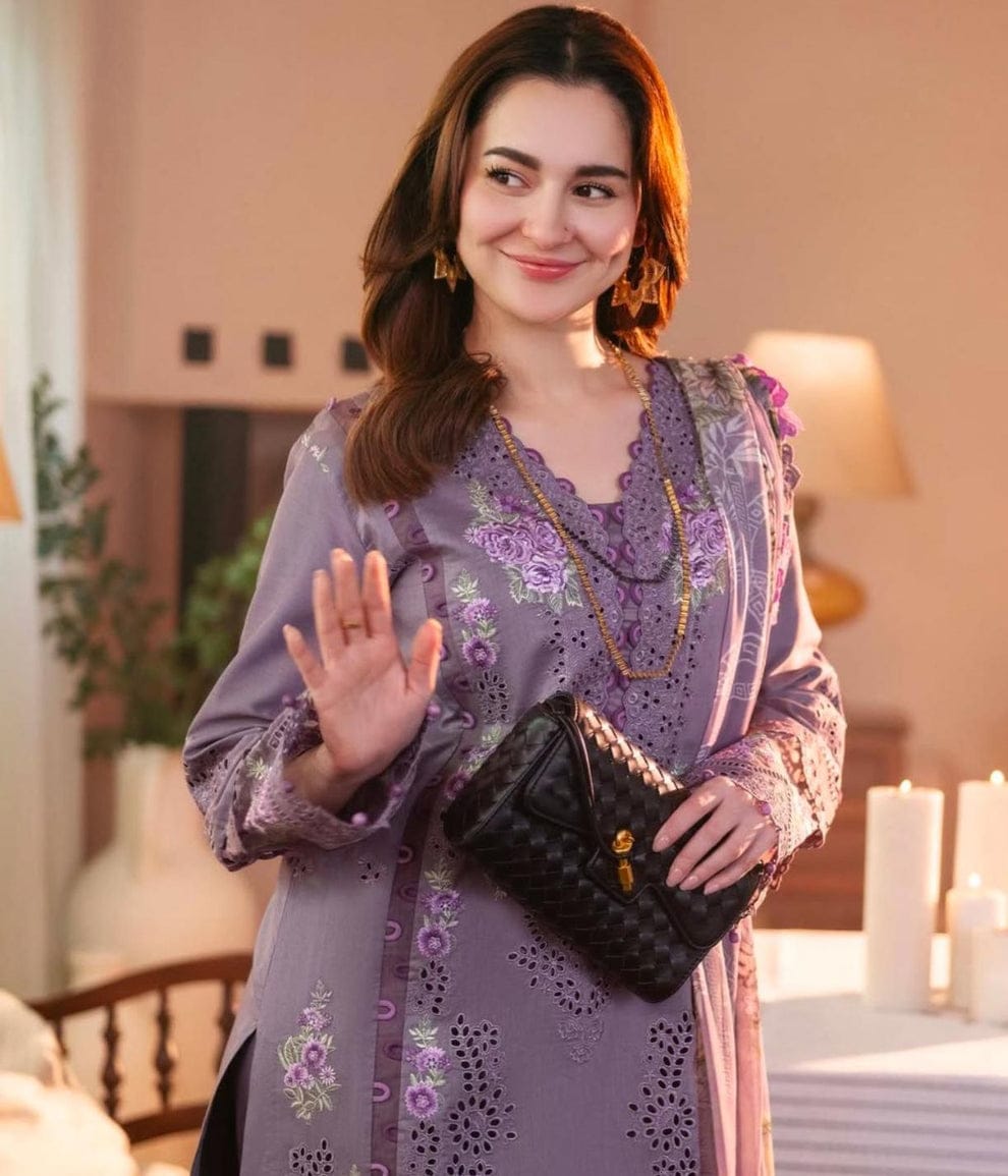JADE lawn Embroidered luxury unstitched 3pc - Image 4
