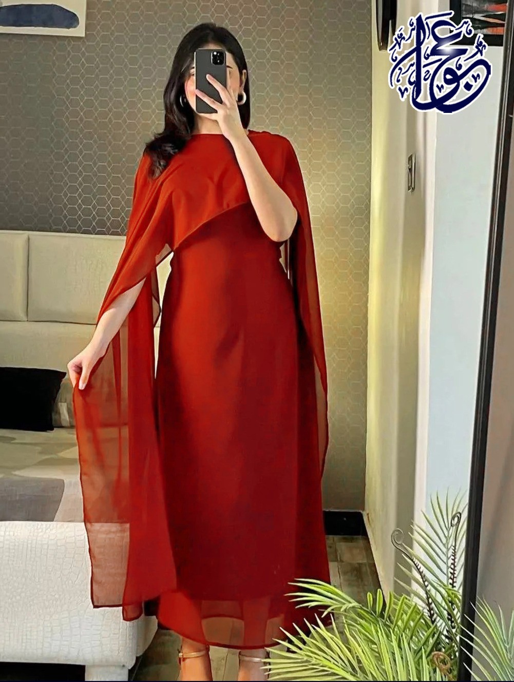 CAP SHAWL CHIFFON MAXI NOW AVAILABLE 10 COLORS